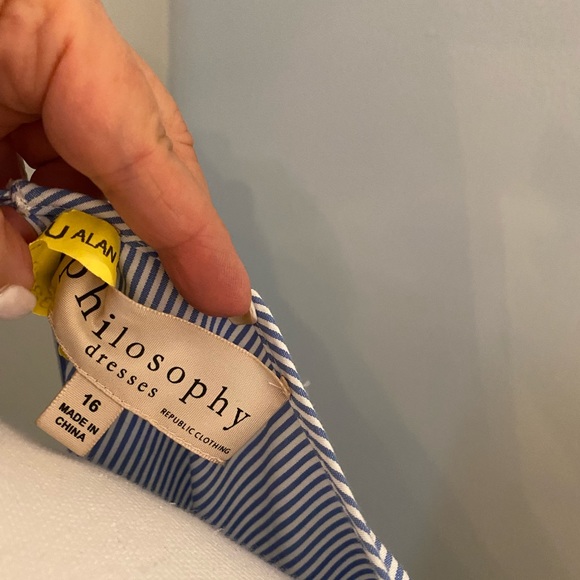 Summer Dress size 16 Pinstripe - Picture 4 of 4